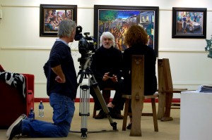 Artist Bernard Canavan interviewred at Kennys