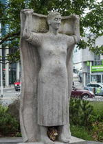 Mick Wilkins Sculpture at Magdalen Monument - Poem by Patricia Burke Brogan