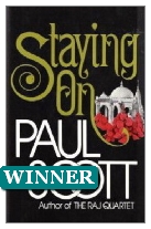 1977 Winner - Staying On by Paul Scott (Published by Heinemann)