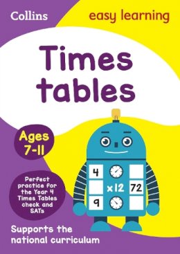 Collins Easy Learning - Times Tables Ages 7-11: Ideal for home learning (Collins Easy Learning KS2) - 9780008134402 - V9780008134402