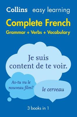 Collins Dictionaries - Easy Learning French Complete Grammar, Verbs and Vocabulary (3 books in 1) - 9780008141721 - V9780008141721