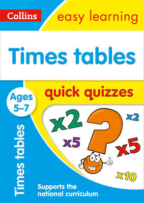 Collins Easy Learning - Times Tables Quick Quizzes Ages 5-7 (Collins Easy Learning KS1) - 9780008212490 - V9780008212490