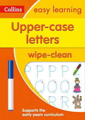 Collins Easy Learning - Upper Case Letters Age 3-5 Wipe Clean Activity Book (Collins Easy Learning Preschool) - 9780008212919 - V9780008212919
