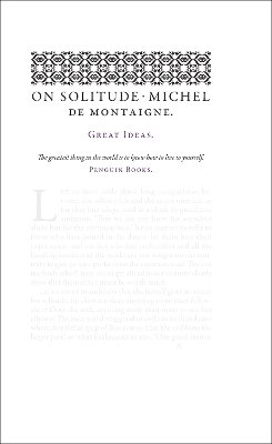 Michel Montaigne - On Solitude - 9780141043852 - V9780141043852