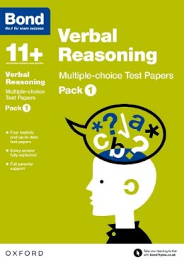 Frances Down - Bond 11+: Verbal Reasoning: Multiple Choice Test Papers: Pack 1 - 9780192740892 - V9780192740892