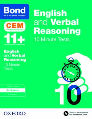 Michellejoy Hughes - Bond 11+: English & Verbal Reasoning: CEM 10 Minute Tests: 9-10 Years - 9780192746825 - V9780192746825