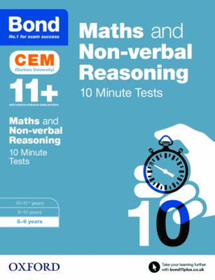 Michellejoy Hughes - Bond 11+: Maths & Non-Verbal Reasoning: CEM 10 Minute Tests: 8-9 Years - 9780192746849 - V9780192746849