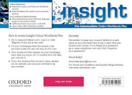  - Insight: Pre-Intermediate: Online Workbook Plus Card with Access Code - 9780194014922 - V9780194014922