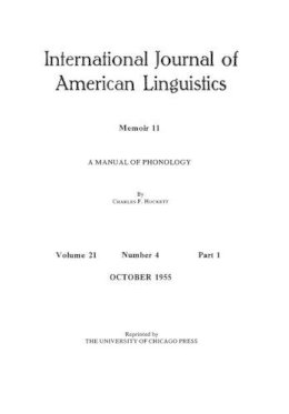 Charles F. Hockett - Manual of Phonology - 9780226345741 - V9780226345741