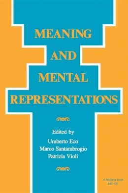 Eco - Meaning and Mental Representations - 9780253204967 - V9780253204967