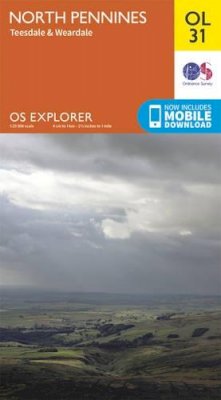 Ordnance Survey - North Pennines - Teesdale & Weardale (OS Explorer Map) - 9780319242704 - V9780319242704