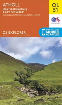 Ordnance Survey - Atholl, Glen Tilt, Beinn Dearg & Carn nan Gabhar (OS Explorer Map) - 9780319242902 - V9780319242902