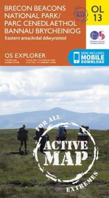 Ordnance Survey - Brecon Beacons National Park / Parc Cenedlaethol Bannau Brycheiniog - Eastern Area / Ardal Ddwyreiniol (OS Explorer Map Active) - 9780319469316 - V9780319469316