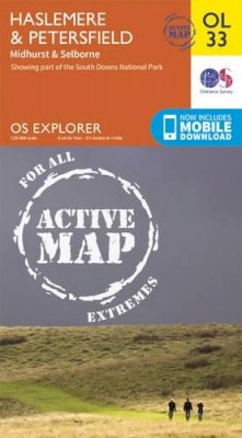 Ordnance Survey - Haslemere & Petersfield, Midhurst & Selborne (OS Explorer Map Active) - 9780319469514 - V9780319469514
