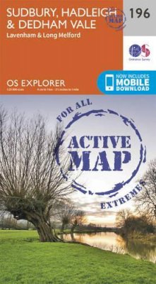 Ordnance Survey - Sudbury, Hadleigh and Dedham Vale (OS Explorer Active Map) - 9780319470688 - V9780319470688
