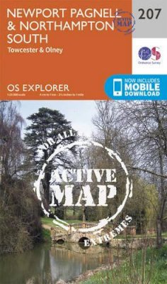 Ordnance Survey - Newport Pagnell and Northampton South (OS Explorer Active Map) - 9780319470794 - V9780319470794