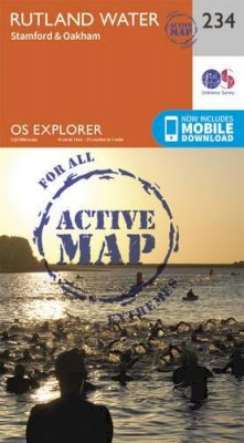 Ordnance Survey - Rutland Water, Stamford and Oakham (OS Explorer Active Map) - 9780319471067 - V9780319471067
