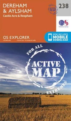 Ordnance Survey - East Dereham and Aylsham (OS Explorer Active Map) - 9780319471104 - V9780319471104