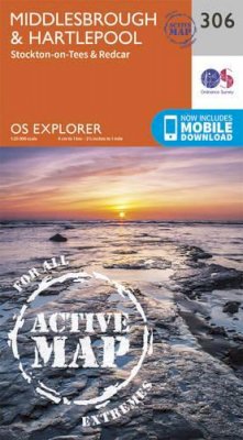 Ordnance Survey - Middlesbrough and Hartlepool, Stockton-on-Tees and Redcar (OS Explorer Active Map) - 9780319471784 - V9780319471784