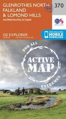 Ordnance Survey - Glenrothes North, Falkland and Lomond Hills (OS Explorer Active Map) - 9780319472378 - V9780319472378