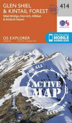 Ordnance Survey - Glen Shiel and Kintail Forest (OS Explorer Active Map) - 9780319472699 - V9780319472699