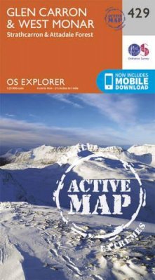 Ordnance Survey - Glen Carron and West Monar (OS Explorer Active Map) - 9780319472811 - V9780319472811
