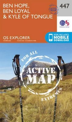 Ordnance Survey - Ben Hope, Ben Loyal and Kyle of Tongue (OS Explorer Active Map) - 9780319472996 - V9780319472996