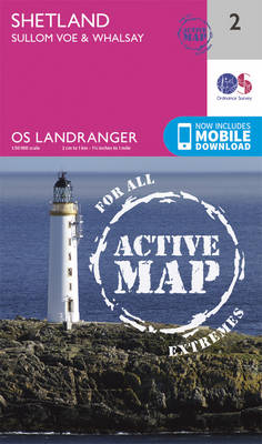 Ordnance Survey - Shetland - Sullom Voe & Whalsay (OS Landranger Active Map) - 9780319473252 - V9780319473252