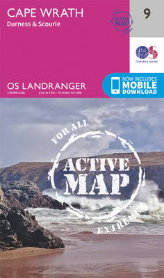 Ordnance Survey - Cape Wrath, Durness & Scourie (OS Landranger Active Map) - 9780319473320 - V9780319473320