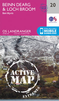 Ordnance Survey - Beinn Dearg & Loch Broom, Ben Wyvis (OS Landranger Active Map) - 9780319473436 - V9780319473436