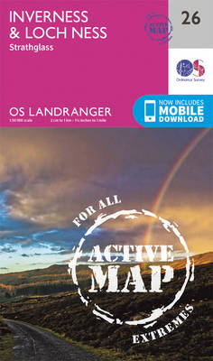 Ordnance Survey - Inverness & Loch Ness, Strathglass (OS Landranger Active Map) - 9780319473498 - V9780319473498