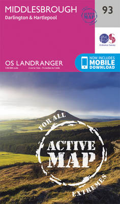 Ordnance Survey - Middlesbrough, Darlington & Hartlepool (OS Landranger Active Map) - 9780319474167 - V9780319474167