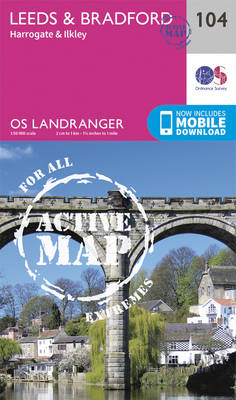 Ordnance Survey - Leeds & Bradford, Harrogate & Ilkley (OS Landranger Active Map) - 9780319474273 - V9780319474273