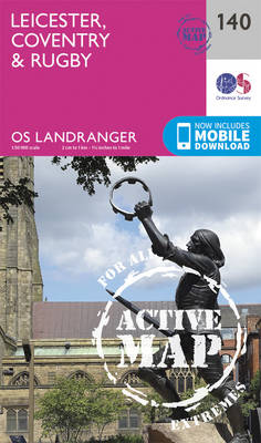 Ordnance Survey - Leicester, Coventry & Rugby (OS Landranger Active Map) - 9780319474631 - V9780319474631