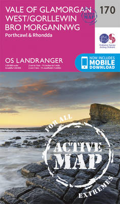 Ordnance Survey - Vale of Glamorgan, Rhondda & Porthcawl (OS Landranger Active Map) - 9780319474938 - V9780319474938