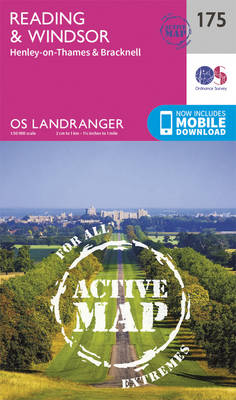 Ordnance Survey - Reading, Windsor, Henley-on-Thames & Bracknell (OS Landranger Active Map) - 9780319474983 - V9780319474983