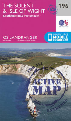 Ordnance Survey - The Solent & the Isle of Wight, Southampton & Portsmouth (OS Landranger Active Map) - 9780319475195 - V9780319475195
