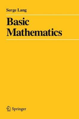 Serge Lang - Basic Mathematics - 9780387967875 - V9780387967875