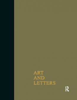 F. Rutter - Art & Letters July-Winter 1918: 2 Volumes - 9780415761062 - V9780415761062
