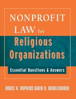 Bruce R. Hopkins - Nonprofit Law for Religious Organizations - 9780470114407 - V9780470114407