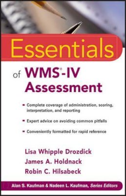 Lisa W. Drozdick - Essentials of WMS-IV Assessment - 9780470621967 - V9780470621967