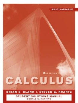 Brian E. Blank - Student Solutions Manual to accompany Calculus: Multivariable 2e - 9780470647240 - V9780470647240