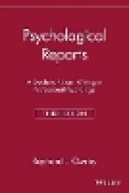 Raymond L. Ownby - Psychological Reports - 9780471168874 - V9780471168874