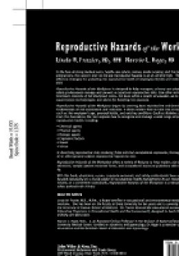 Linda M. Frazier - Reproductive Hazards of the Workplace - 9780471286981 - V9780471286981