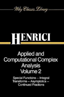 Peter Henrici - Applied and Computational Complex Analysis - 9780471542896 - V9780471542896
