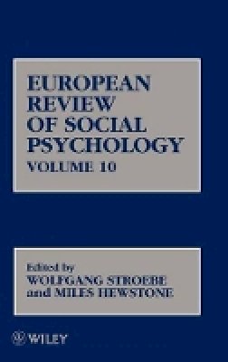 Wolfgang Stroebe - European Review of Social Psychology - 9780471608134 - V9780471608134