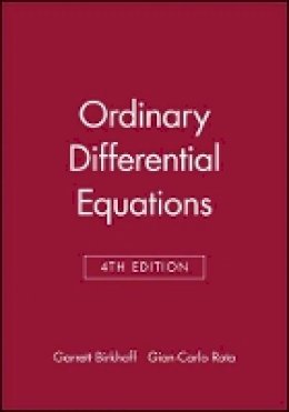 Garrett Birkhoff - Ordinary Differential Equations - 9780471860037 - V9780471860037