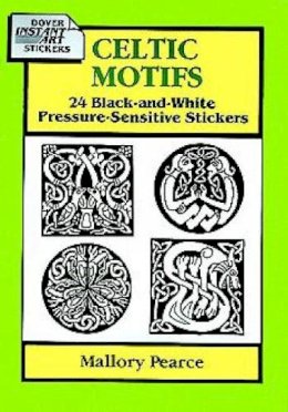 Mallory Pearce - Celtic Motifs: 24 Black-and-White Pressure-Sensitive Stickers - 9780486284088 - KMR0005981