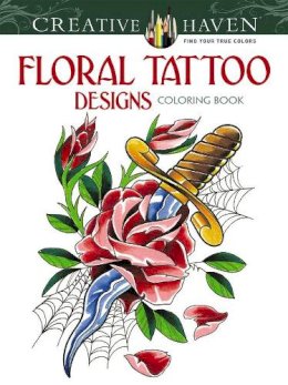 Erik Siuda - Creative Haven Floral Tattoo Designs Coloring Book - 9780486496290 - V9780486496290