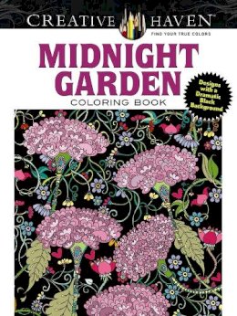 Lindsey Boylan - Creative Haven Midnight Garden Coloring Book: Heart & Flower Designs with a Dramatic Black Background - 9780486803180 - V9780486803180